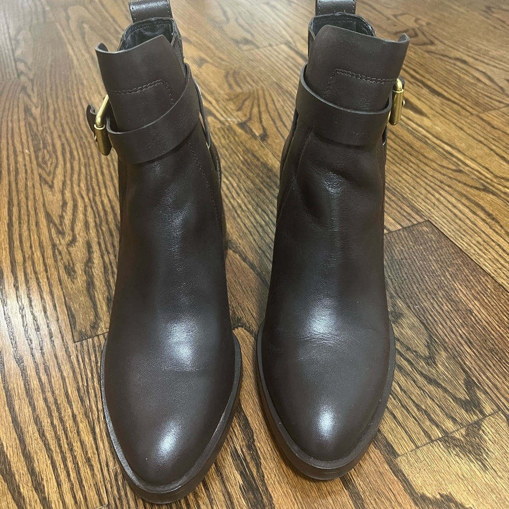 See by Chloé Women's Averi Block Heel Booties- Worn Twice - Picture 2 of 9